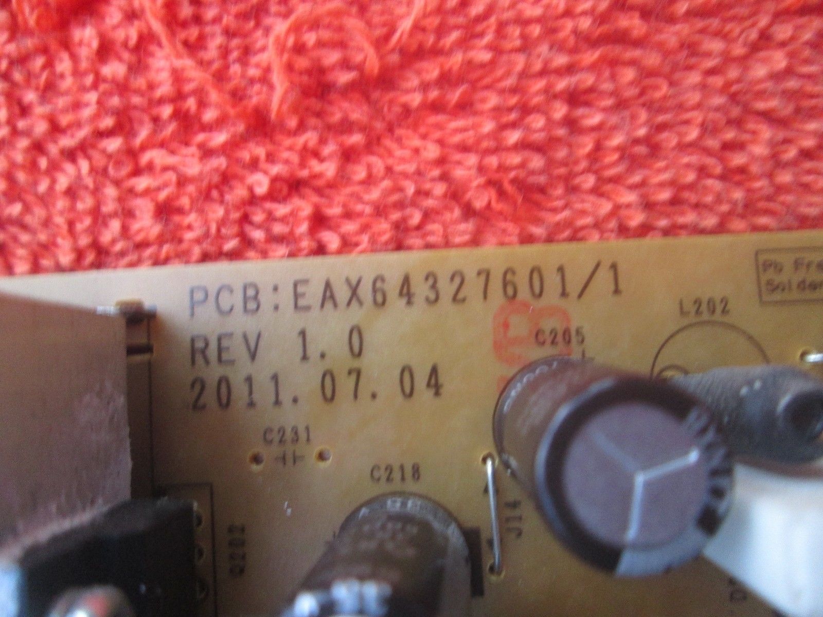 LG 42 \"42CS570 EAY62511701 Wechselrichter-Netzteilplatine für LCD-Hintergrundbeleuchtung